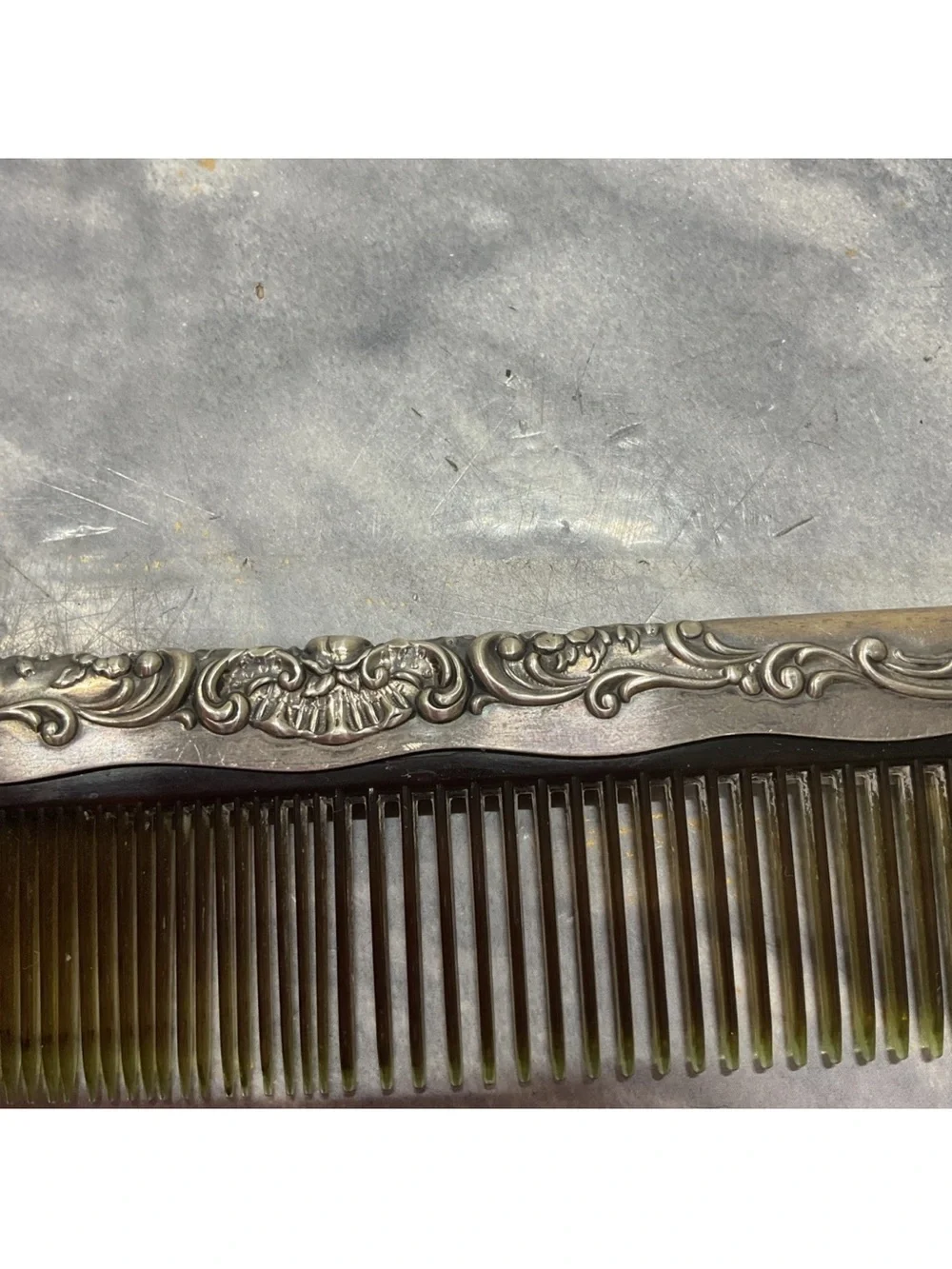 Gorham Sterling Comb Flower Pattern